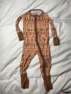 Little Sleepies Harvest Fair Isle Size 6-12m